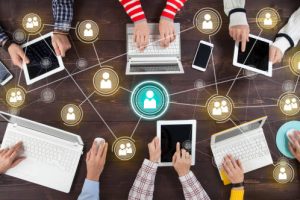 People Meeting Connection Social Networking Communication Concept